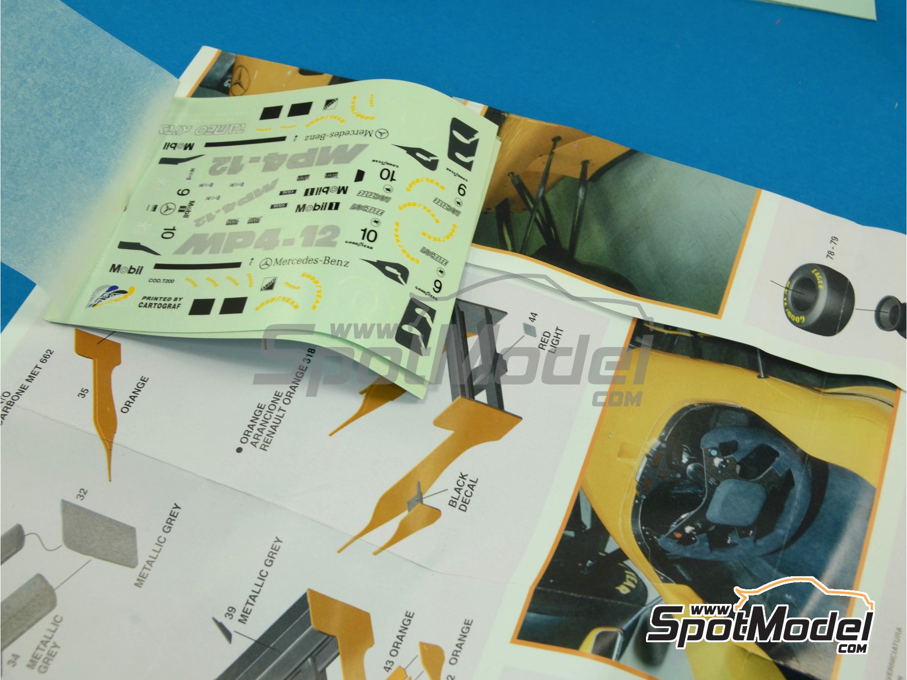 Kit F1 TAMEO 1/43 McLaren Mercedes MP4/12 – Maquette à Monter, Occasion Boîte Défraîchie